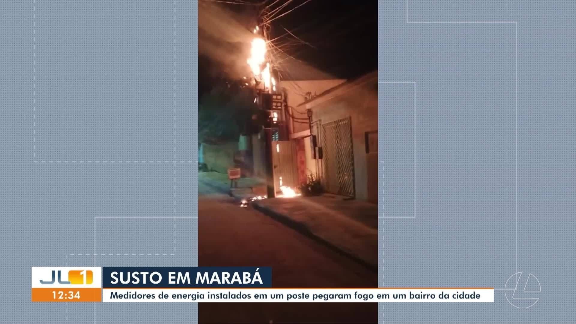 Incêndio em medidores de energia causa apreensão entre moradores de Marabá​‌​