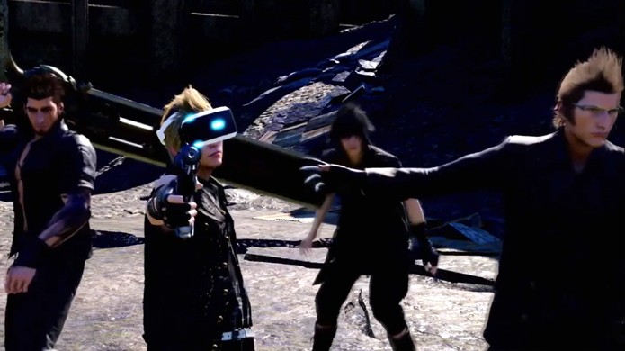 Em Final Fantasy 15 VR Experience, anunciado na E3 2016, jogadores entram no papel de Prompto com a ajuda do PlayStation VR (Foto: Reprodução/YouTube)