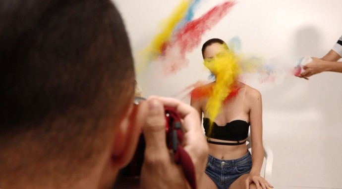 O fotógrafo Luiz Filho é daltônico e usa as cores para falar da doença (Foto: reprodução EPTV)