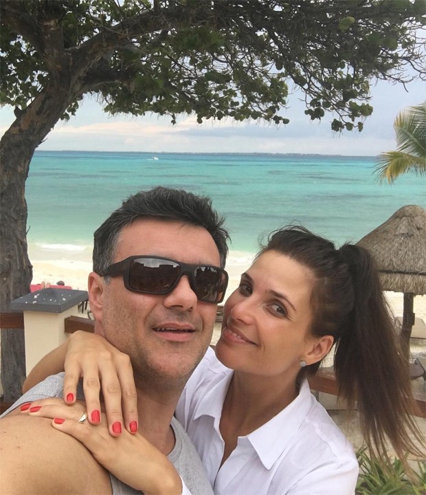 Sabina Simonato e o marido, Evandro, em Cancun (Foto: Reprodução/Instagram) Sabina Simonato e o marido, Evandro, em Cancun (Foto: Reprodução/Instagram)