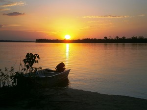 O sol poente é uma das imagens mais belas do Tocantins (Foto: Sydney Neto/ TV Anhanguera)