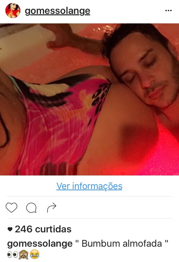 Solange Gomes e amigo (Foto: Reprodução/Instagram)