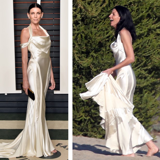 Liberty Ross repetiu seu vestido de noiva em uma festa da Vanity Fair  (Foto: Getty Images)
