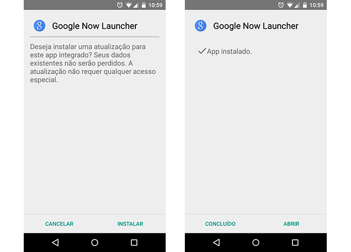 Instale o Google Now Launcher do Android Marshmallow (Foto: Reprodução/Paulo Alves)