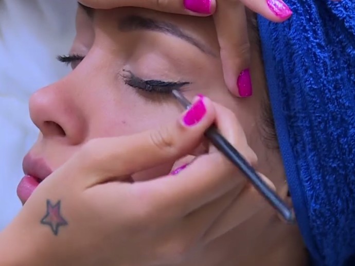 Maquiagem a base de silicone é usada no Saltibum (Foto: TV Globo)