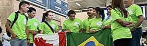 Peregrinos de todo o mundo chegam ao Rio (Reprodução/TV Globo)