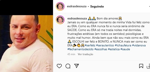 Esdras de Souza, marido da cantora Gretchen (Foto: Reprodução/Instagram)