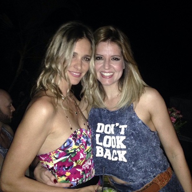 Fernanda Lima e Mariana Santos em festa na Zona Sul do Rio (Foto: Instagram/ Reprodução)