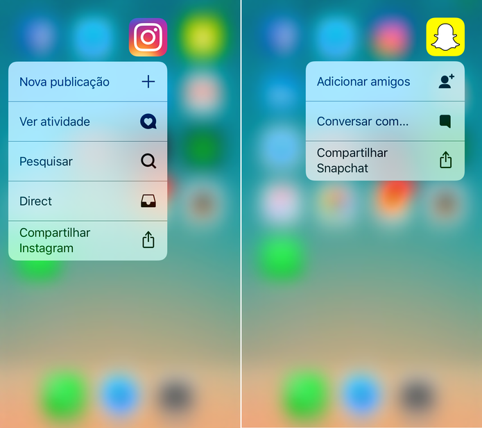 Conheça os atalhos do Instagram e do Snapchat (Foto: Reprodução/Lucas Mendes)