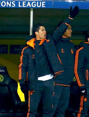 Cristiano Ronaldo no banco de reservas, Borussia Dortmund x Real Madrid (Foto: Reuters)