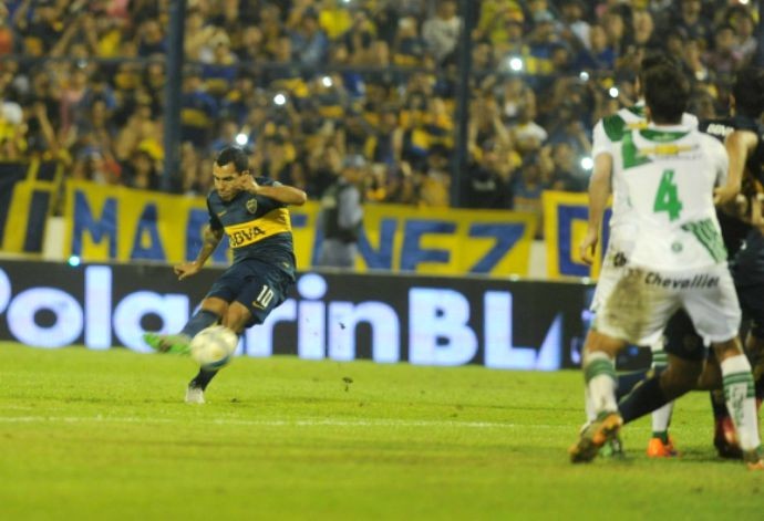 Tevez, Boca Juniors x Banfield (Foto: Departamento de Prensa de Boca Juniors)