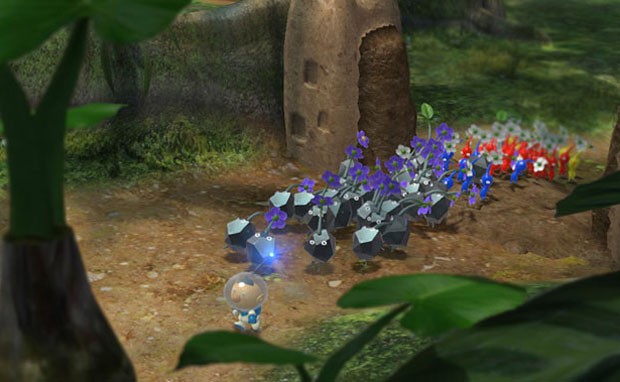 No jogo, gamer controla exército de Pikmins (Foto: Divulgação)