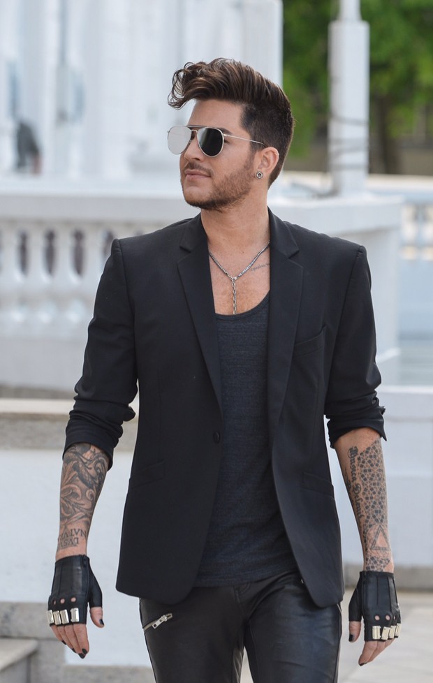 Adam Lambert (Foto: Fabio Cordeiro/Ed. Globo)