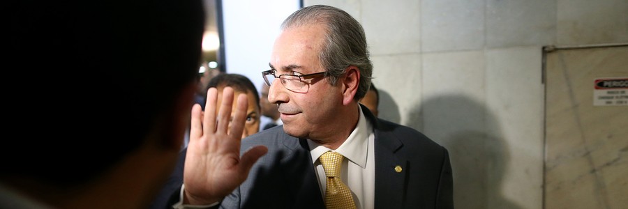 Eduardo Cunha durante entrevista na Câmara. (Foto: Adriano Machado/ Epoca)