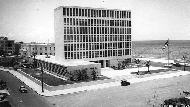 A construção é da década de 1950 e ocupa uma localização privilegiada em Havana (Foto: US National Archives) A construção é da década de 1950 e ocupa uma localização privilegiada em Havana (Foto: US National Archives)