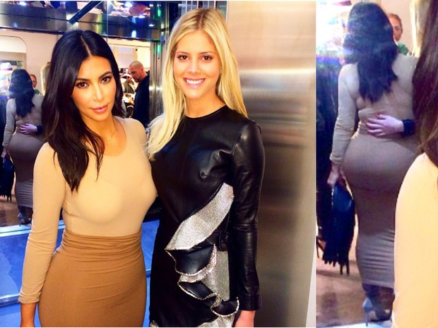 Lala Rudge e Kim Kardashian - espelho trai socialite americana (Foto: Reprodução Instagram)