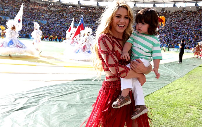 Festa de encerramento Shakira e milan maracanã final da copa 2014 (Foto: André Durão / Globoesporte.com)