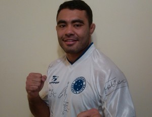 Rafael Natal  Sapo  com a camisa do Cruzeiro (Foto: Arquivo Pessoal)