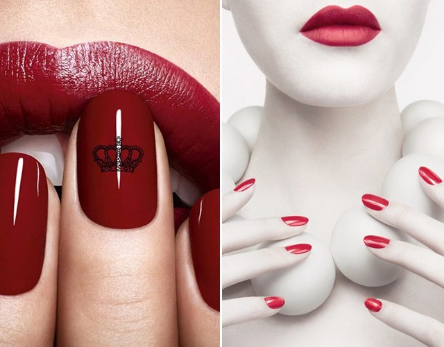 Dior e Revlon também intensificam o retorno do shape redondo das unhas com. A primeira, em uma imagem em homenagem ao Jubileu da Rainha Elizabeth (Foto: Reprodução)