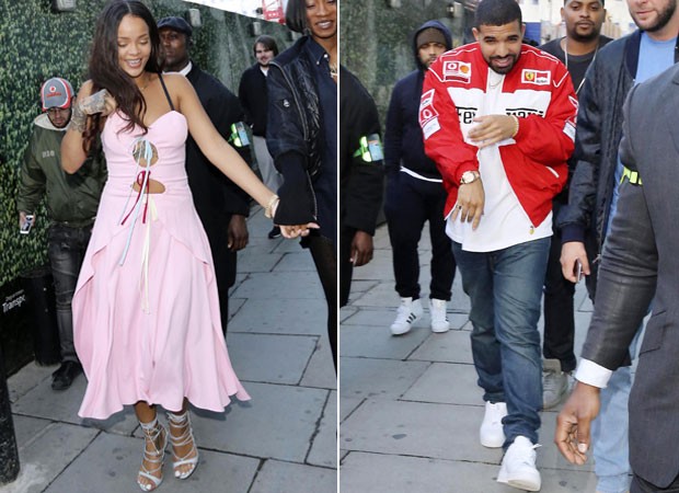 Sorridentes, Rihanna e Drake curtem festa de Nicole Scherzinger