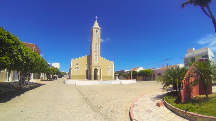 Igreja de Luís Gomes, Rio Grande do Norte (Foto: Sérgio Luis - Rota Inter TV)