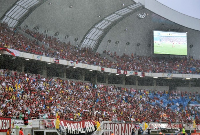 Arena das Dunas - torcida do Flamengo - Flamengo x Fluminense em 2016 (Foto: Andrey Menezes/FLA TV)