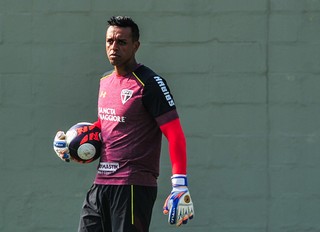 Sidão treino São Paulo (Foto: Agência Estado)