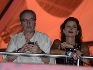 Eduardo Cunha, presidente da Câmara, e sua mulher, Cláudia Cruz (Foto: Roberto Teixeira/EGO)