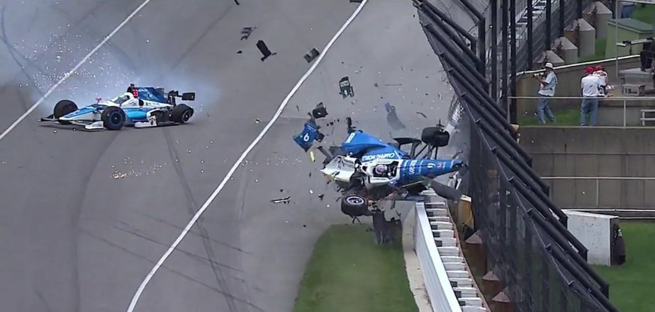 Decolagem e explosão: tetra da Indy, Dixon sofre acidente assustador nas 500 Milhas