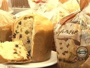 Panetone produto natalino Natal (Foto: Reprodução/TV Rio Sul) Panetone produto natalino Natal (Foto: Reprodução/TV Rio Sul)