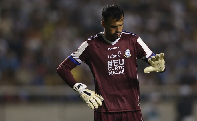 Rafael goleiro  do macaé (Foto: Andre Mourão AGDIA/AE)