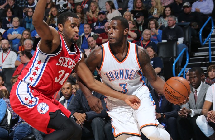 Dion Waiters Thunder x Sixers NBA (Foto: Getty)