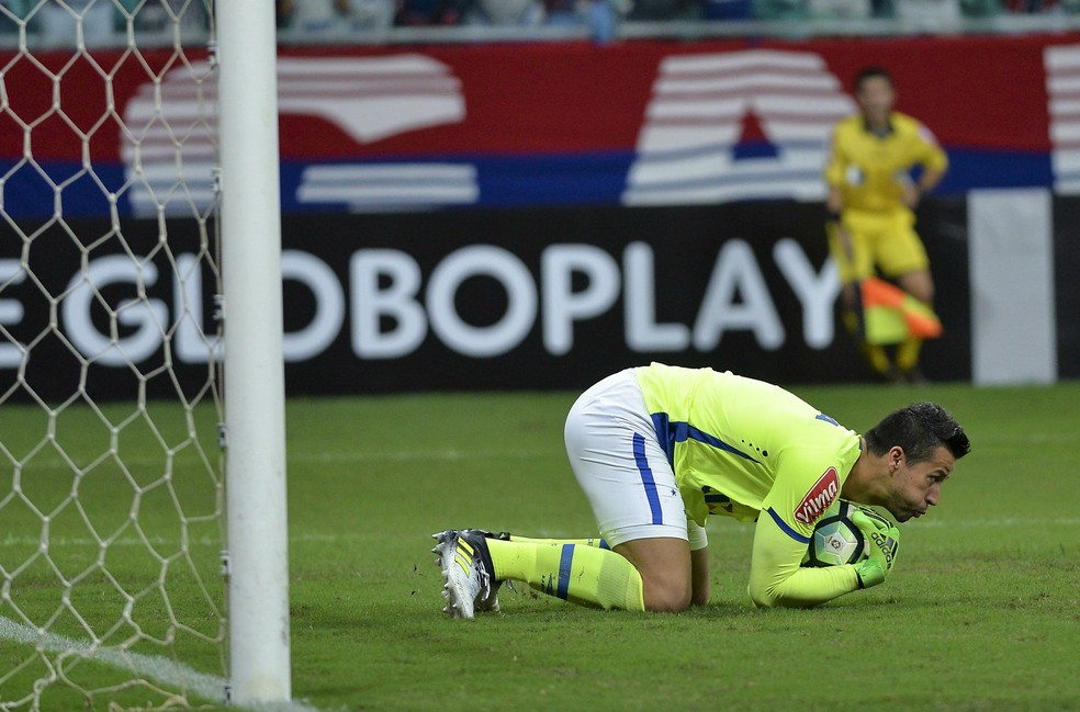 Fábio elogiou raça demonstrada pela equipe na derrota diante do Bahia, por 1 a 0  (Foto: Betto Jr/Light Press)