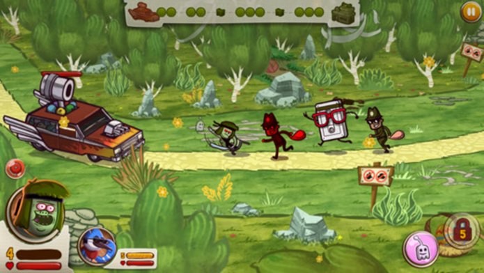 Jogo de estratégia com os personagens do desenho Apenas um Show (Foto: Divulgação)