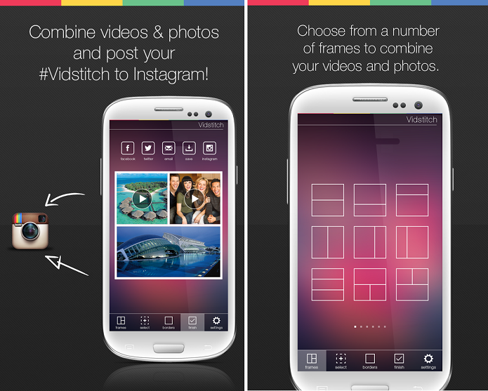 Vidstitch é um app para montagens com fotos e vídeos no Android (Foto: Divulgação)