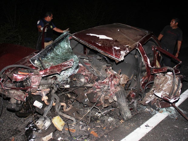 Vereador morreu na hora após colidir com caminhão (Foto: Raimundo Mascarenhas / Calila Noticias)