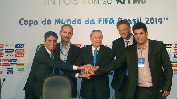 Ronaldo, Bebeto, Aldo Rebelo, copa 2014 (Foto: Marcelo Baltar / Globoesporte.com)