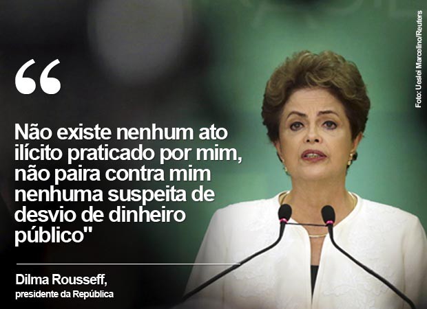 Dilma diz que não &quot;existe nenhum ato ilícito&quot; praticado por ela (Foto: Ueslei Marcelino/Reuters)