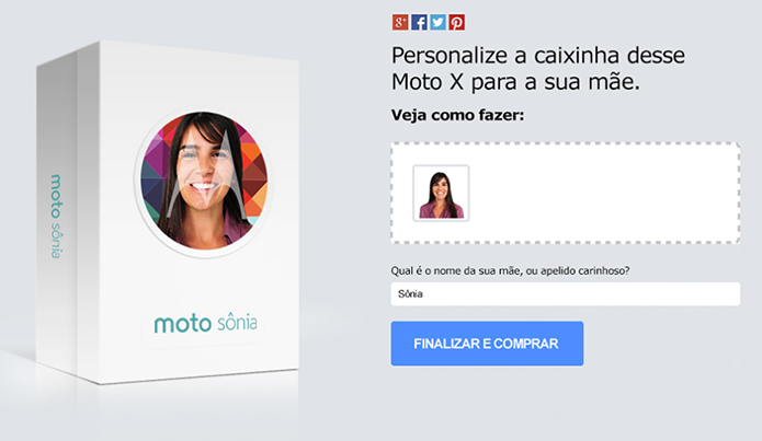 Moto X poderá ser personalizado para dar de presente no Dia das Mães (Foto: Reprodução/Cargo Collective)