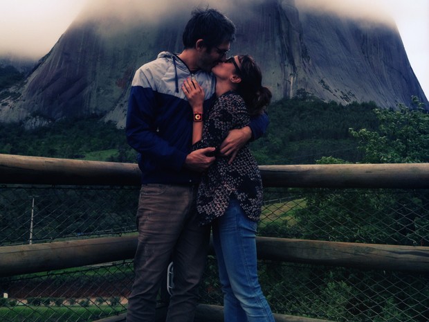 Awn!!! Flávia e o namorado em um momento fofo <3 (Foto: Arquivo pessoal)
