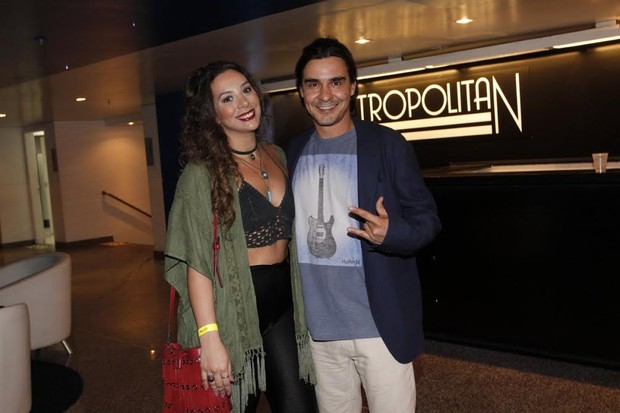 André Gonçalves e Bianca Chami no show de Frejat, no Rio (Foto: Marcos Ferreira /Ag.Brazil News)