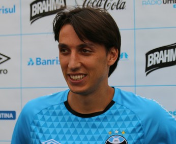 Pedro Geromel zagueiro do Grêmio  (Foto: Eduardo Moura/GloboEsporte.com)