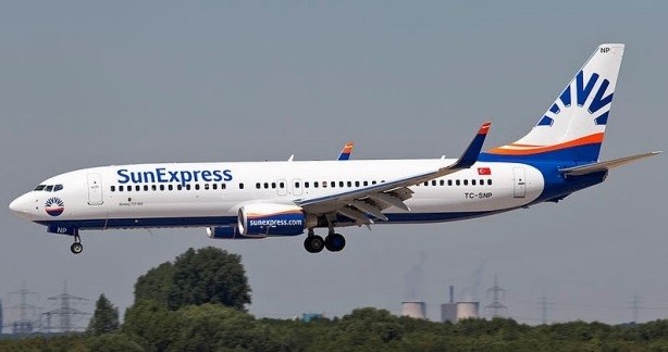 Avião da Sun Express (imagem meramente ilustrativa)