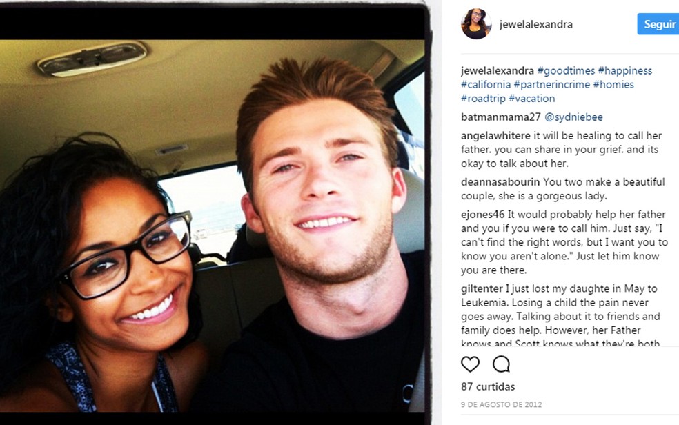 Jewel Bragman é uma das vítimas dos airbags da Takata; ela foi namorada do ator Scott Eastwood (Foto: Reprodução/Instagram)