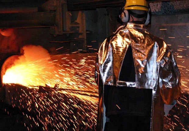 Metalurgia ; siderurgia ; indústria ; trabalhador ;  (Foto: Getty Images/Arquivo)