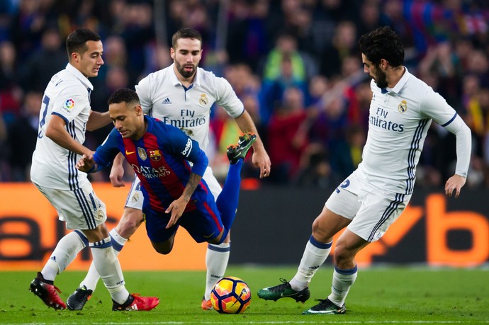 Neymar Barcelona x Real Madrid (Foto: Getty Images)