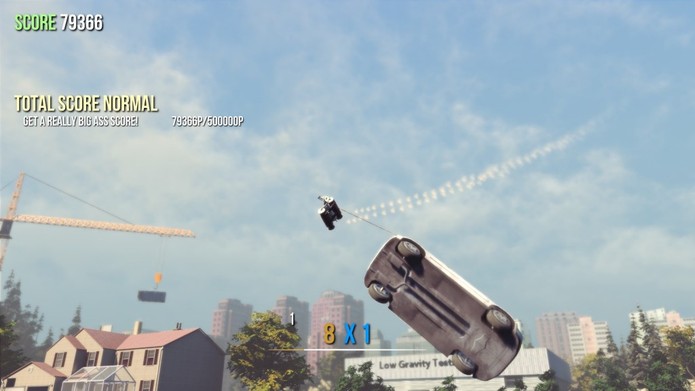 Cabras voam e levam carros junto em Goat Simulator (Foto: Divulgação) Cabras voam e levam carros junto em Goat Simulator (Foto: Divulgação)
