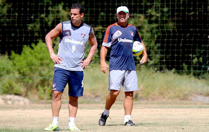 Fred e Renato Gaúcho treino Fluminense (Foto: Fernando Cazaes / Photocamera)