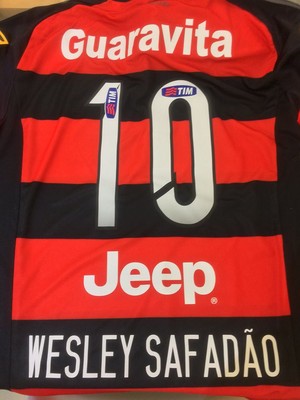 Camisa do Flamengo Wesley Safadão (Foto: Facebook / Flamengo)