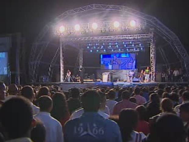 Marco Feliciano - Glorifica Litoral - São Sebastião, SP (Foto: Reprodução/ TV Vanguarda)